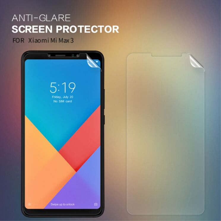 Антибликовая пленка NILLKIN Matte для Xiaomi Mi Max 3: фото 1 з 9