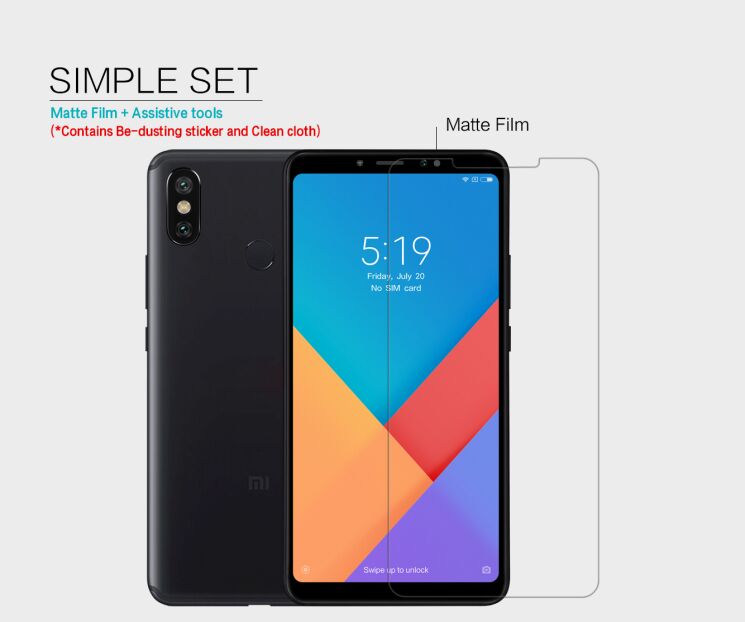 Антибликовая пленка NILLKIN Matte для Xiaomi Mi Max 3: фото 7 з 9