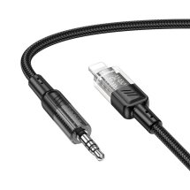 AUX-кабель Hoco UPA27 Lightning to 3.5mm (1.2m) - Black: фото 1 из 6