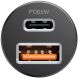 Автомобільний зарядний пристрій Proove Tiny Power Pro 65W (USB + Type-C) - Black (923289B). Фото 4 з 9