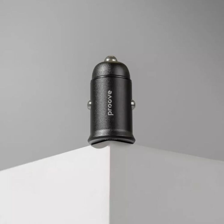 Автомобільний зарядний пристрій Proove Tiny Power Pro 65W (USB + Type-C) - Black: фото 7 з 9