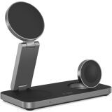 Бездротовий зарядний пристрій Tech-Protect QI15W-A47 3 in 1 - Black (958277B)