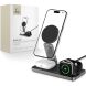 Беспроводное зарядное устройство Tech-Protect QI15W-A47 3 in 1 - Black (958277B). Фото 6 из 9