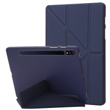 Чехол Deexe Origami Series для Samsung Galaxy Tab S10 Plus - Dark Blue: фото 1 из 4