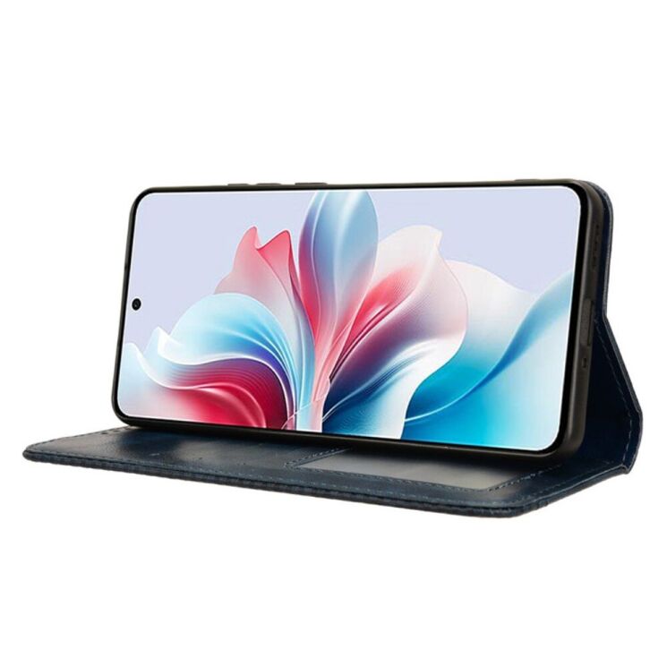 Чехол Deexe Retro Style для OPPO Reno 11 F - Blue: фото 3 из 7
