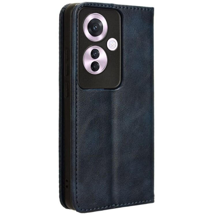 Чехол Deexe Retro Style для OPPO Reno 11 F - Blue: фото 6 из 7