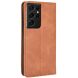 Чехол Deexe Retro Style для Samsung Galaxy S21 Ultra (G998) - Brown (300935Z). Фото 7 из 16