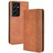 Чехол Deexe Retro Style для Samsung Galaxy S21 Ultra (G998) - Brown (300935Z). Фото 2 из 16
