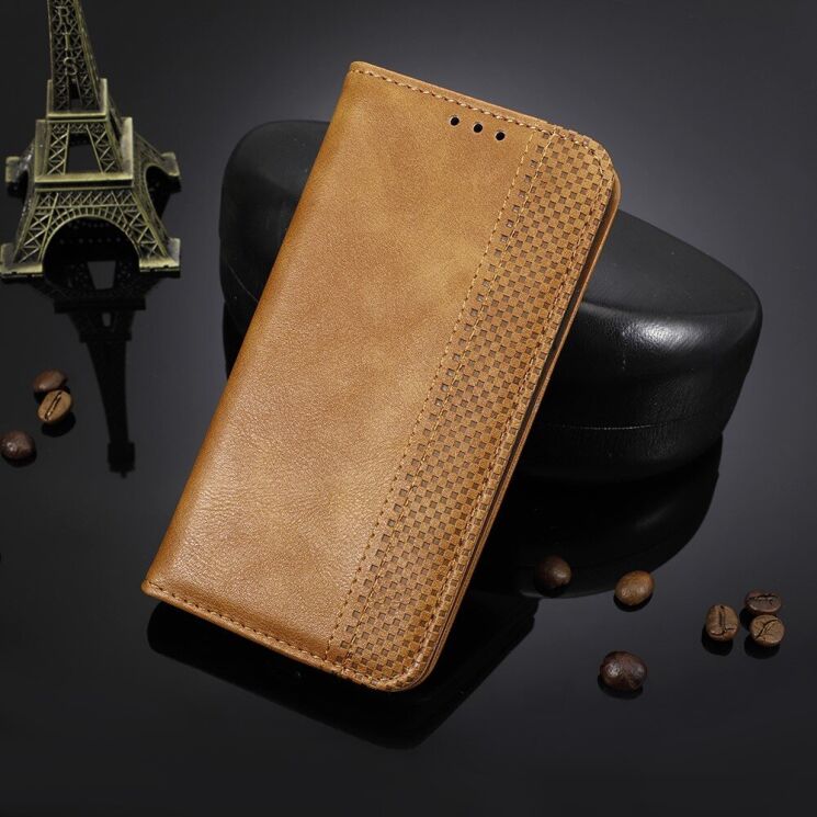 Чехол Deexe Retro Style для Samsung Galaxy S21 Ultra (G998) - Brown: фото 9 из 16