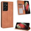 Чехол Deexe Retro Style для Samsung Galaxy S21 Ultra (G998) - Brown (300935Z)