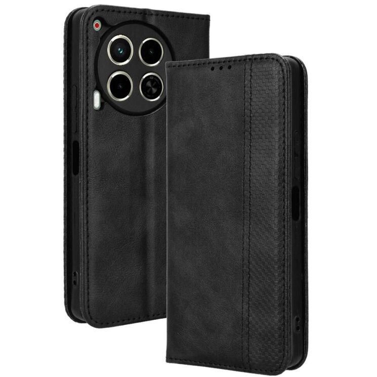 Чехол Deexe Retro Style для TECNO Camon 30 (CL6) - Black: фото 1 из 7