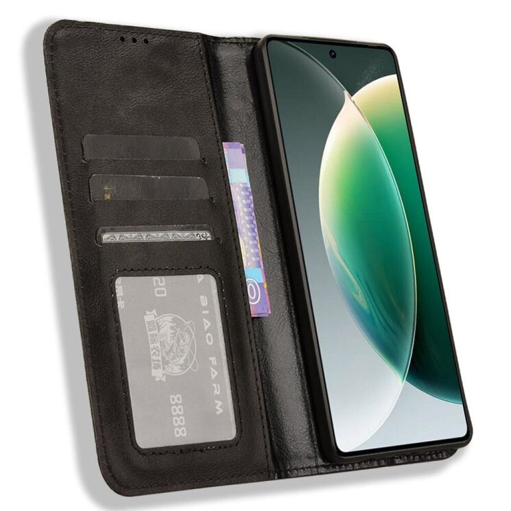 Чехол Deexe Retro Style для TECNO Camon 30 (CL6) - Black: фото 2 из 7