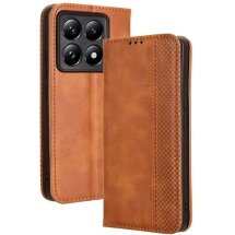 Чехол Deexe Retro Style для Xiaomi 14T - Brown: фото 1 из 7