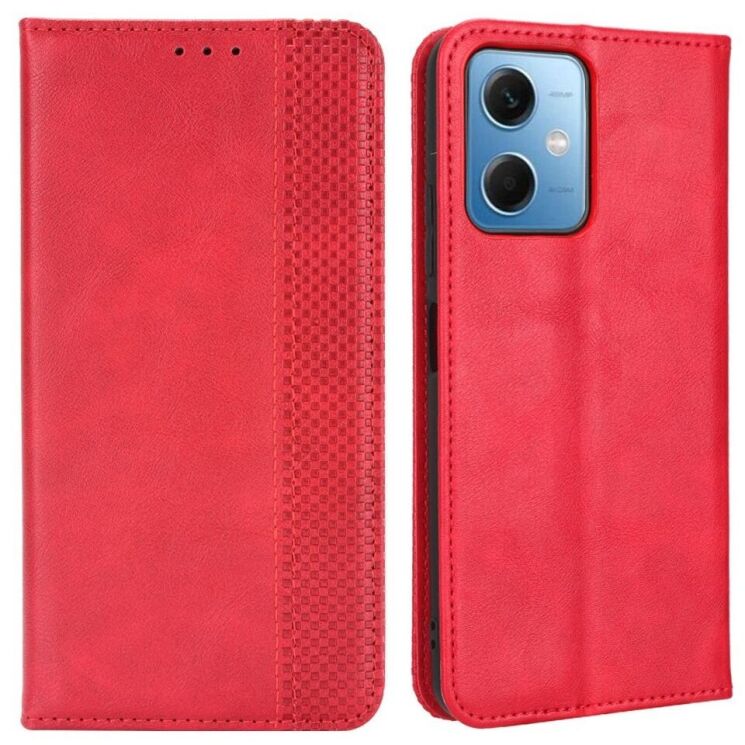 Чехол Deexe Retro Style для Xiaomi Redmi Note 12 5G / Poco X5 - Red: фото 1 из 7