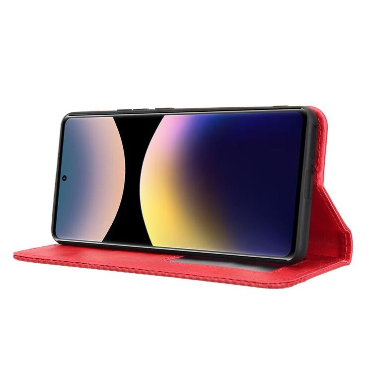 Чехол Deexe Retro Style для Xiaomi Redmi Note 14 Pro - Red: фото 3 из 7
