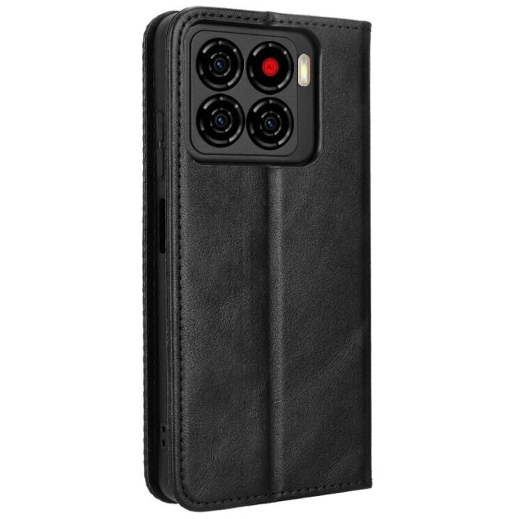 Чехол-книжка Deexe Retro Style для ZTE Blade A56 - Black: фото 8 из 18