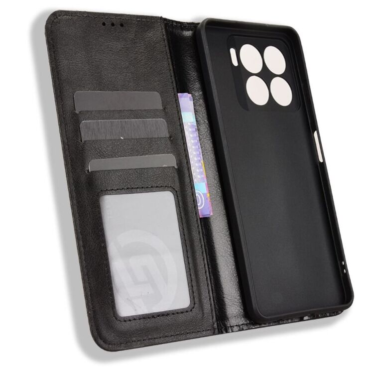 Чехол-книжка Deexe Retro Style для ZTE Blade A56 - Black: фото 5 из 18