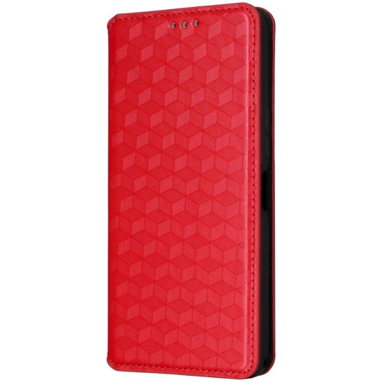 Чехол Deexe Rhombus Book для Motorola Edge 60 / Edge 60 Fusion - Red: фото 7 из 10