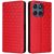 Чехол Deexe Rhombus Book для Motorola Edge 60 / Edge 60 Fusion - Red: фото 1 из 10