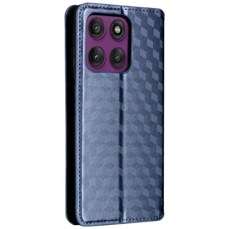 Чохол Deexe Rhombus Book для Motorola Edge 60 Pro - Blue: фото 7 з 9