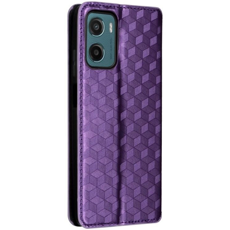 Чохол Deexe Rhombus Book для Motorola Moto G05 / Moto E15 - Purple: фото 8 з 10