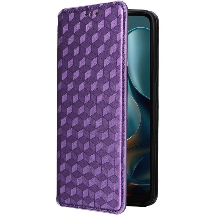 Чохол Deexe Rhombus Book для Motorola Moto G05 / Moto E15 - Purple: фото 6 з 10