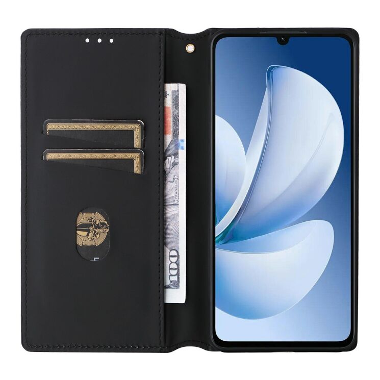 Чехол Deexe Rhombus Book для Realme Note 70 - Silver: фото 2 из 7