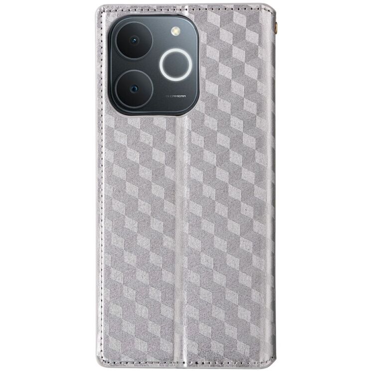 Чехол Deexe Rhombus Book для Realme Note 70 - Silver: фото 7 из 7