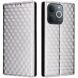 Чехол Deexe Rhombus Book для Realme Note 70 - Silver (389700S). Фото 1 из 7