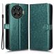 Чехол Deexe Rhombus Book для TECNO Spark 20 Pro+ - Green (351207G). Фото 1 из 7