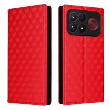 Чохол Deexe Rhombus Book для Xiaomi Poco F9 Ultra - Red: фото 1 з 10