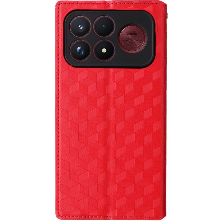 Чохол Deexe Rhombus Book для Xiaomi Poco F9 Ultra - Red: фото 8 з 10