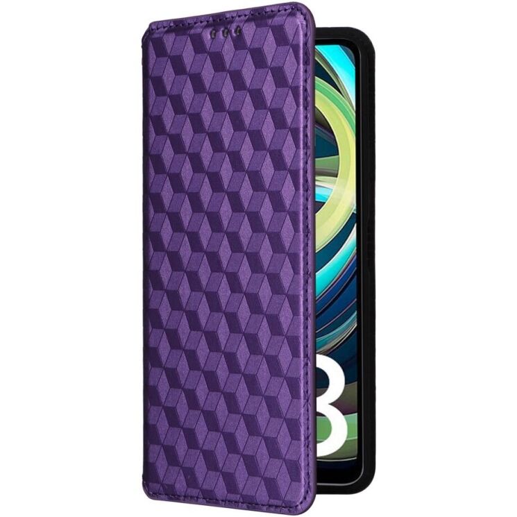 Чехол Deexe Rhombus Book для Xiaomi Redmi A3 - Purple: фото 5 из 6