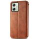 Чехол Deexe Rhombus Wallet для Motorola Moto G54 - Brown (340250Z). Фото 6 из 10