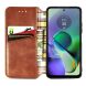 Чехол Deexe Rhombus Wallet для Motorola Moto G54 - Brown (340250Z). Фото 2 из 10