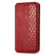 Чехол Deexe Rhombus Wallet для OPPO A3x / A3 / A40m - Red (365326R). Фото 4 из 9