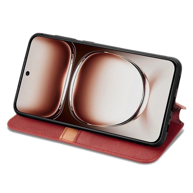 Чехол Deexe Rhombus Wallet для OPPO A3x / A3 / A40m - Red: фото 3 из 9