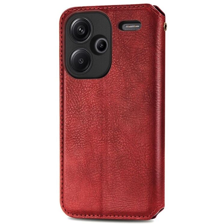 Чехол Deexe Rhombus Wallet для Xiaomi Redmi Note 13 Pro+ - Red: фото 5 из 6