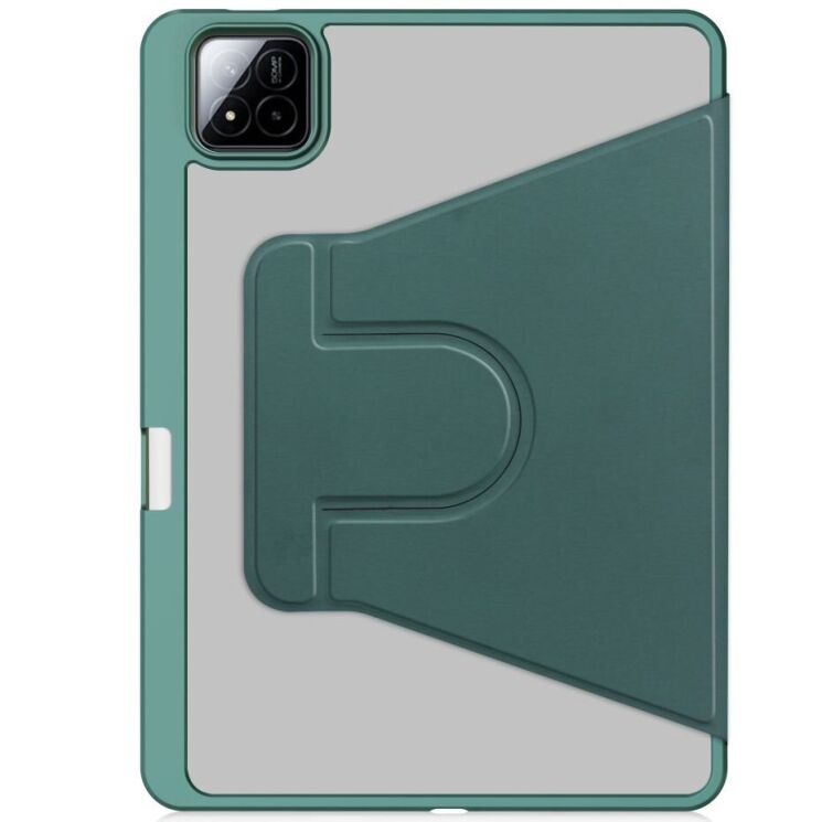 Чехол Deexe Rotary Case для Xiaomi Pad 7 / 7 Pro - Blackish Green: фото 2 из 7
