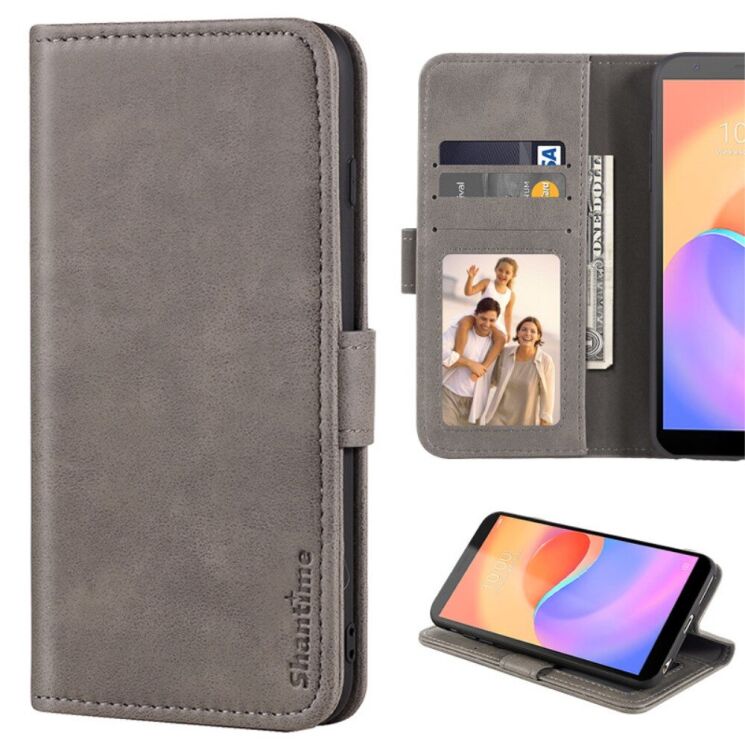 Чохол Deexe Shantime Case для ZTE Blade A31 Plus - Grey: фото 1 з 6