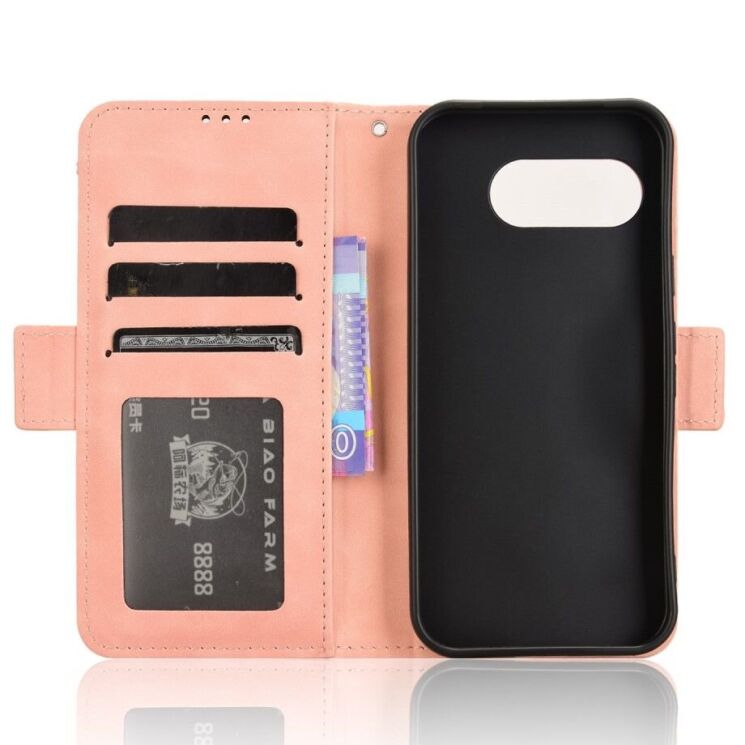 Чехол Deexe Wallet Stand для Google Pixel 9a - Pink: фото 5 из 7