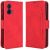 Чехол Deexe Wallet Stand для Motorola Moto G85 - Red: фото 1 из 7