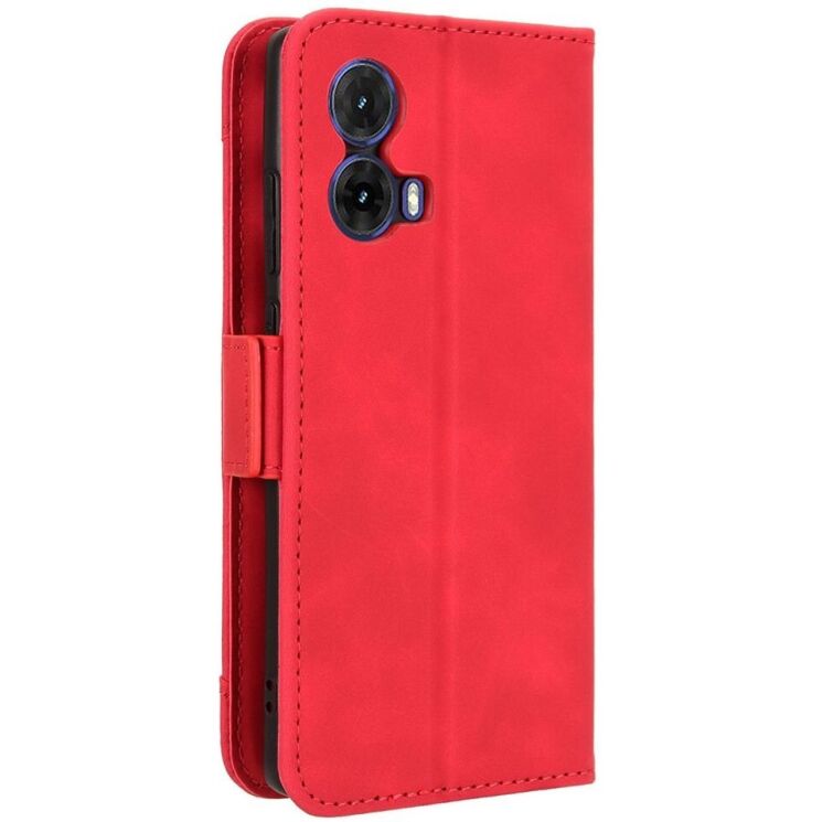Чохол Deexe Wallet Stand для Motorola Moto G85 - Red: фото 7 з 7