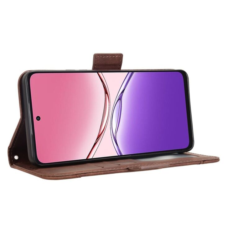 Чехол Deexe Wallet Stand для Oppo A5 Pro (4G/5G) - Brown: фото 4 из 7