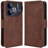 Чохол-книжка з кишеньками Deexe Wallet Stand для TECNO Pova 6 - Brown: фото 1 з 8