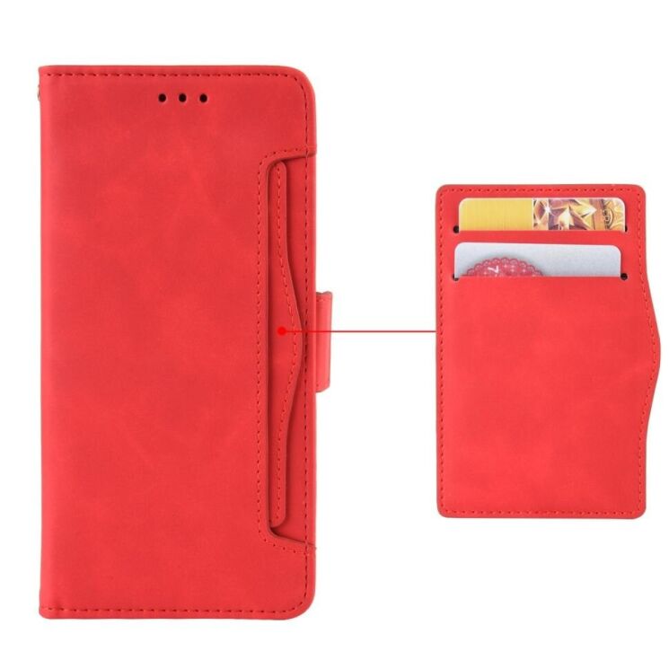 Чехол Deexe Wallet Stand для TECNO Pova 6 - Blue: фото 7 из 8