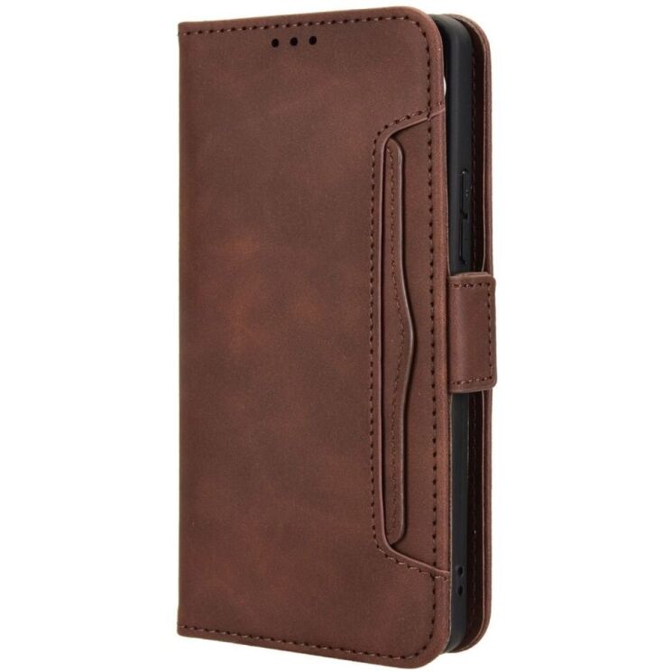 Чехол Deexe Wallet Stand для TECNO Pova 6 - Brown: фото 5 из 8