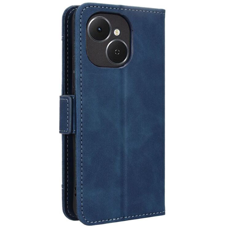 Чехол-книжка с кармашками Deexe Wallet Stand для TECNO Spark 40C - Blue: фото 7 из 15