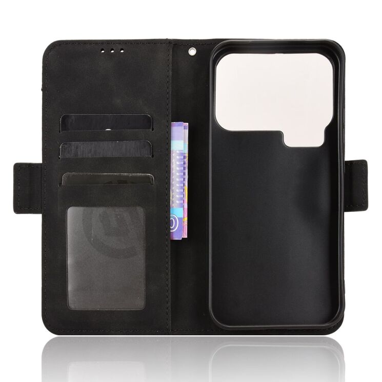 Чехол-книжка с кармашками Deexe Wallet Stand для Xiaomi 17 Pro - Black (390711B) Чехол-книжка с кармашками Deexe Wallet Stand для Xiaomi 17 Pro - Black: фото 3 из 15