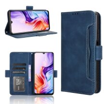 Чехол Deexe Wallet Stand для ZTE Nubia V70 Max - Blue: фото 1 из 15